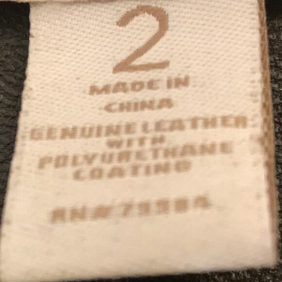 NWOT. Chico's Genuine Leather Open Jacket. 2 - Picture 3 of 5